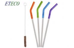 China Undiluted Cold Drinks Stainless Steel Drinking Straws Eco Friendly Silver supplier