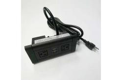 China American Standard Conference Table Electrical Outlets / Hotel Furniture Power Socket USB Interface supplier