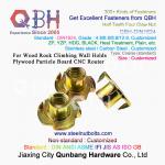 QBH M4-M10 DIN 1624 Yellow Zinc Coated Carbon Steel Tee Nuts With Pronge for sale