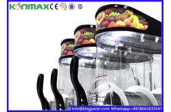 China R404A 3 Tank Home Slush Making Machine Magnetic Transmission With LED Light Box supplier