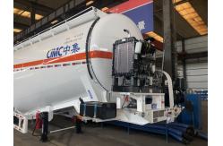 China High-strength Cement Bulk Powder Trailer Maximum Load Capacity 3 Axle Cement Trailer supplier