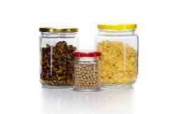 China Stackable Round Freezing Glass Jars Containers 240ml For Honey Spices supplier