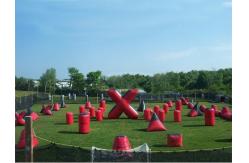 China Inflatable Paintball Bunker for paintball Field Equipment supplier