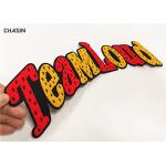 Teamloud Letters Sewn Chenille Towel Patches For College Jackets