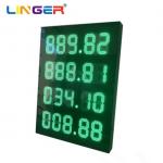 Double Sides Green Color Gas Price Sign 1150mm X 1500mm for sale
