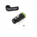 Low Profile Aluminum 3 Pin Female XLR Connector For Audio Devices