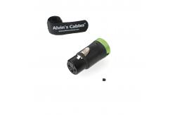 China Low Profile Aluminum 3 Pin Female XLR Connector For Audio Devices supplier