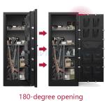 Heavy Gauge Steel Gun Safe Box Solid Steel Heavy Duty Fireproof Protection