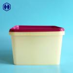Recycled PP IML Tubs 2800ML 94OZ Thin Wall Square Food Grade Buckets for sale