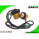 Low Power Warining Led Miners Cap Lamp 10.4Ah 25000lux High Beam 2A Charger for sale