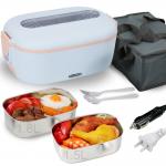 Leakproof Stainless Steel Electric Heated Lunch Box for Office / Home / Travel for sale