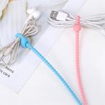 Reusable  Silicone Cable Ties , Tidy Wire Cord Lead Organizer