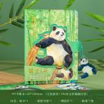 Kawaii Panda Notebook Gift Box Journal Set With Notebook Pen Handheld Fan Thermos