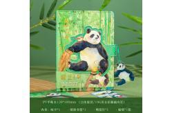 China Kawaii Panda Notebook Gift Box Journal Set With Notebook Pen Handheld Fan Thermos supplier