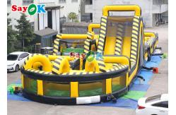 China Outdoor Funny Inflatable Obstacle Course Digital Pringting Blow Up Obstacles Games supplier