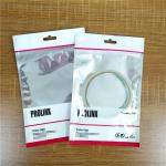 k USB Cable Plastic Pouches Packaging Resealable Mobile Phone Case Bags With Handle