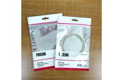 China k USB Cable Plastic Pouches Packaging Resealable Mobile Phone Case Bags With Handle supplier