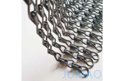 China Space Divider Metal Chain Link Curtains Fly Screen Curved Andulated supplier