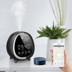 Smart Home Ultrasonic Cool Mist Aromatherapy Essential Oil Diffuser with Touch Control Clock Weather Display for sale