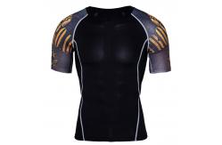 China Military Long Sleeve Rash Guard Environmental Friendly Material Flatlock Stitching supplier
