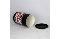 China Fashional Black Cylindrical Paper Can Packaging for Underwear and T-shirt supplier