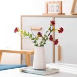 Minimalism Style White Ceramic Vase For Bedroom Kitchen Living Room Office Desk for sale