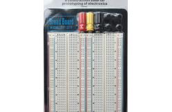 China 1660 Tie Point Round Hole Circuit Board Breadboard with Black Aluminum Plate supplier