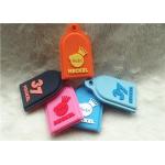 SGS Personalized Promotional Gifts / Multi - Colored Embossed Or Debossed Silicon PVC Keychain for sale