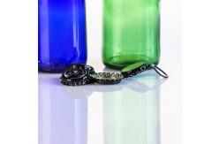 China Frosted Empty Glass Soda Bottles 16 Oz Glass Bottle With Crown Cap supplier