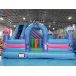 Digital Printing Inflatable Combos Stitch Inflatable Bouncy House With Slide for sale