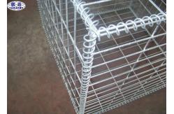 China Decorative Gabion Wire Mesh Boxes Green  Zinc Coated Surface supplier