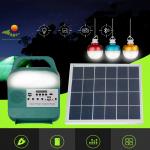 8000mAh Solar Emergency Lights DC Output House Panel System For Fan And Tv Light for sale