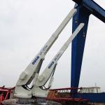 Telescoping Boom Crane Yacht Pedestal Jib Stretch Out And Draw Back 2T 5M for sale