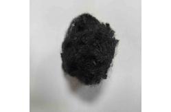 China Flame Retardant Virgin Polyester Natural Fibre 51mm Black For Mattress supplier