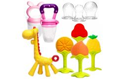 China Tasteless Practical Silicone Food Teether Fruit Toy Multipurpose supplier