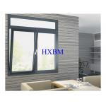 Two Way Opening Large Tilt And Turn Windows , Grey Color Double Glazed Aluminium Windows For Qatar Market for sale