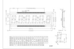 China Pin Connection Various TN LCD Display 4 Digit Segment Glass Panel ROHS Compliant supplier