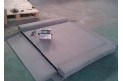 China Commercial Heavy Duty Floor Scales Stainless 304 With Wire Drawing Surface supplier