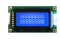 China Professional 8x2 Character Lcd Display Module White LED Backlight RYB0802A supplier