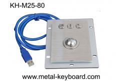 China 3 Buttons IP65 Mounted Rugged Industrial Computer Mouse Stainless Steel Lightweight supplier