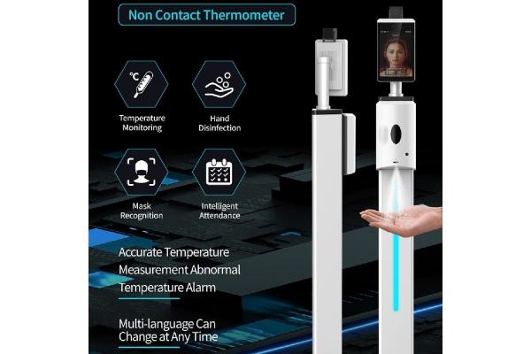 1000ml touchless hand sanitizer dispenser WIFI Temperature Kiosk