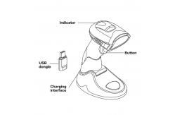 China Long Distance Offline Inventory Barcode Reader IP54 Warehouse Barcode Scanner Wireless supplier