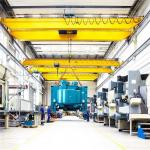 QD Type Overhead Crane Machine 50t Double Girder Bridge Crane For Steel Work for sale