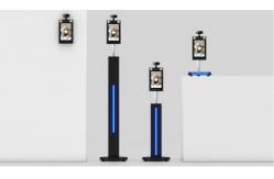 China High Accuracy Body Temperature Scanner Thermometer 8'' LCD Screen 1 Year Warranty supplier