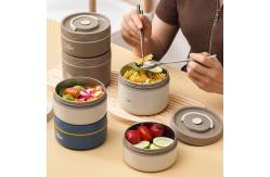 China Insulation Metal Bento Lunch Box 550ml Stackable Lunch Box PP supplier
