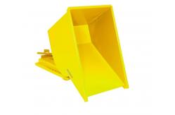 China 4000Lbs Self Dumping Steel Hopper Forklift Attachment Forklift Dump Cart supplier