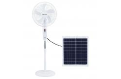 China IP20 12W Solar Fan Light With Night Light / Usb Cable supplier