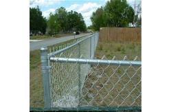 China Heavy Duty 6ft X 50ft Galvanized Steel Chain Link Fence Fabric 9 Gauge supplier