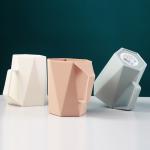 Simple Style Bathroom Gargle Cups Geometric Pattern For Couples for sale