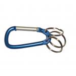 D Shaped Aluminum Carabiner Keychain 3 Keyring Type Backpack Snap Hook Keychain for sale